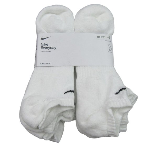 Nike Other - Nike Everyday Cotton Cushioned No Show Socks 6 Pack Mens 8-12 / Womens 10-13 NEW